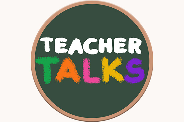 Teacher Talks brand and site concept screenshot