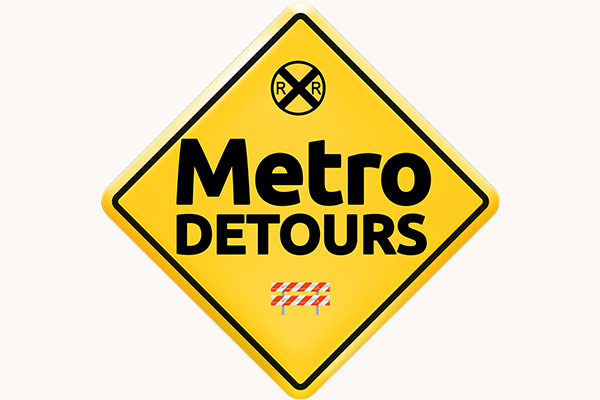 Metro Detours concept UI screenshot